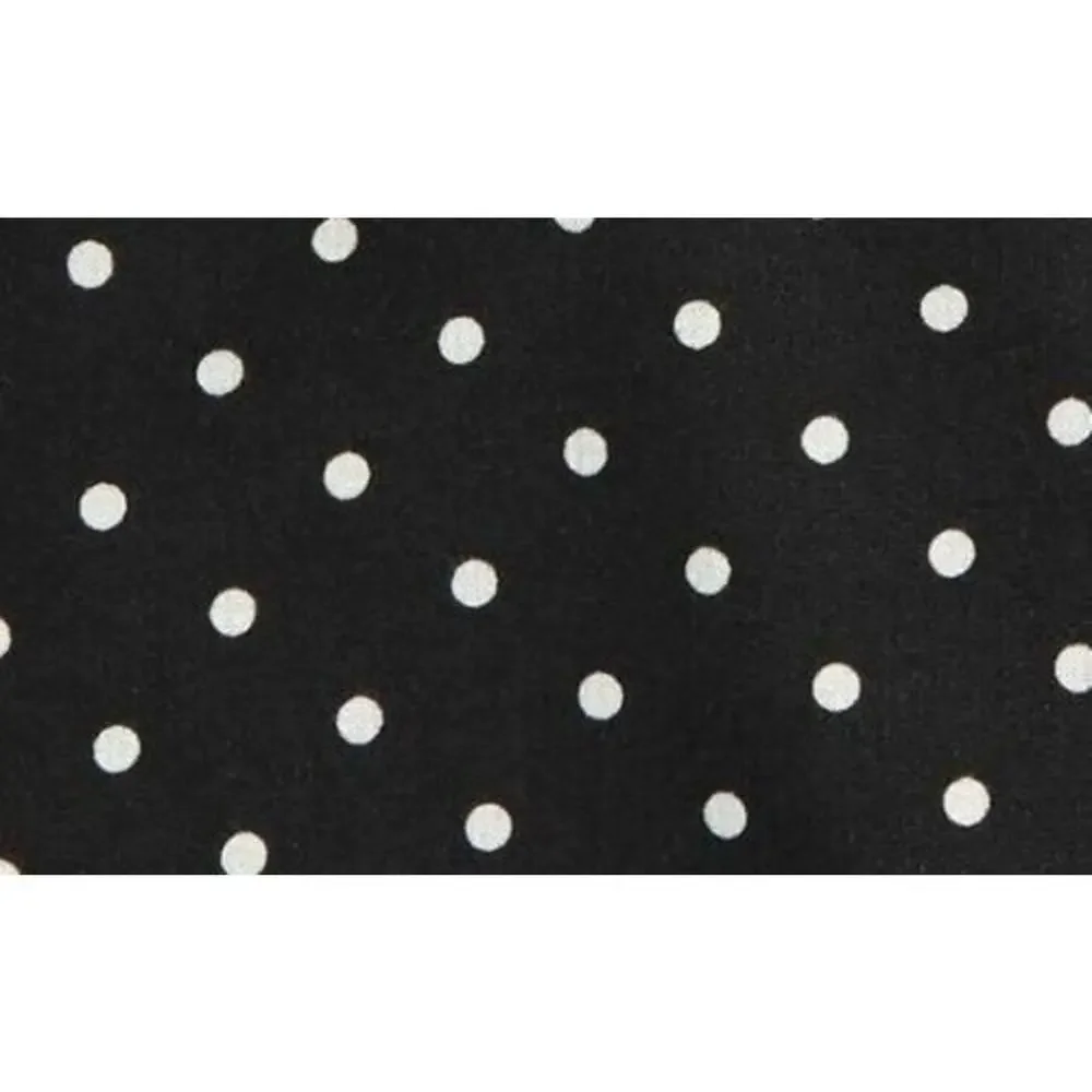 1901 Girls Blouson Sleeve Hoodie Black & Ivory Polka Dot XLarge (14/16) MSRP $39